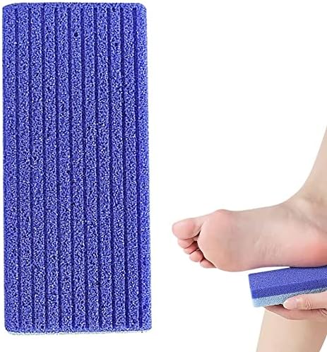 Foot Pumice Stone Exfoliating Pumice Stone Foot Scrubber Sponge Hard Skin Removal Foot Care for Callus Remover, Feet Smooths Skin - Blue