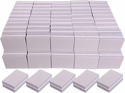 Nail Buffers 50 Pack, Mini Buffer Block Nail File for Acrylic Nails and Natural Nails, 100/180 Grit Nail Buffer Block Bulk Buffing Blocks for Nail Buff Professional Manicure File Blocks Set Pink